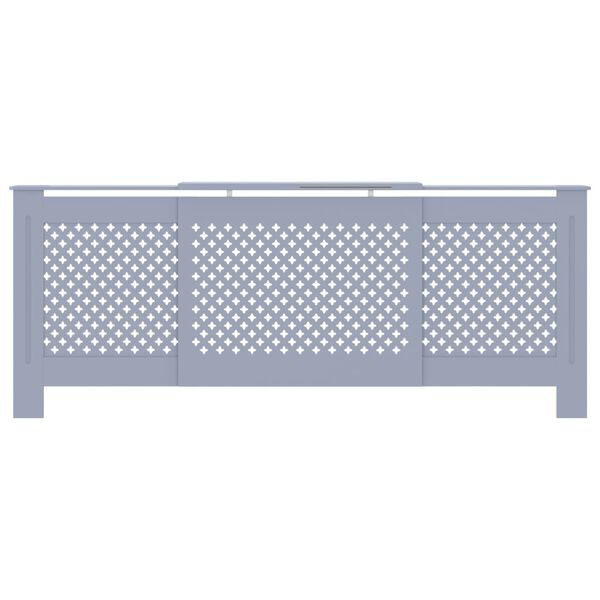 vidaXL radiatorskjuler 205 cm MDF grå