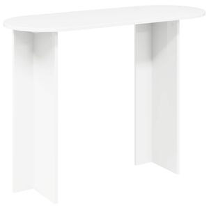 vidaXL Konsolbord Hvid 100 x 39,5 x 75 cm Konstrueret tr&aelig;