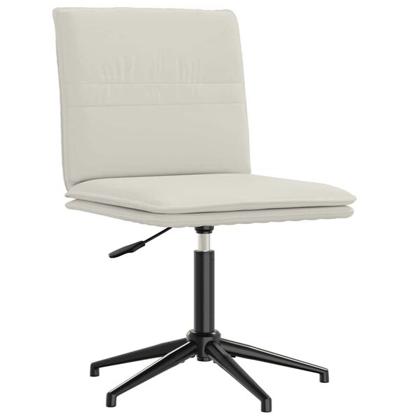 vidaXL spisebordsstol fløjl cremefarvet