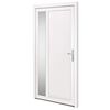 vidaXL hovedd&oslash;r 108x208 cm PVC hvid