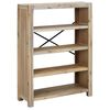 vidaXL bogreol med 4 hylder 80x30x110 cm massivt akacietr&aelig;