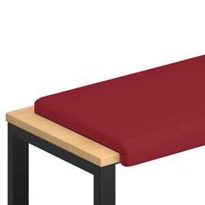 vidaXL B&aelig;nkpude Kunstl&aelig;der Vinr&oslash;d Dybde 35 cm