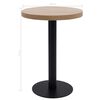 vidaXL bistrobord 60 cm MDF lysebrun