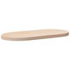 vidaXL bordplade 80x40x2,5 cm massivt tr&aelig; ovalt fyrretr&aelig;