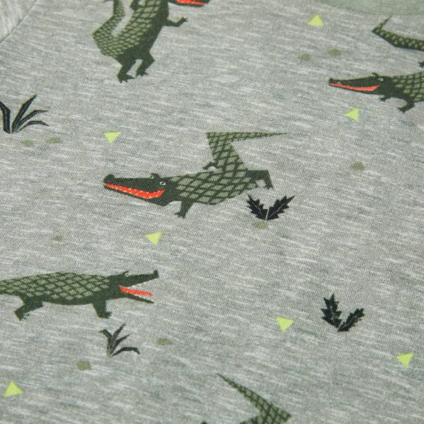 T-shirt til b&oslash;rn str. 104 lys kakimeleret