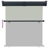 vidaXL sidemarkise til altan 165x250 cm grå