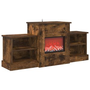 vidaXL Elektrisk pejs R&oslash;get eg 110 x 30 x 50 cm Konstrueret tr&aelig;