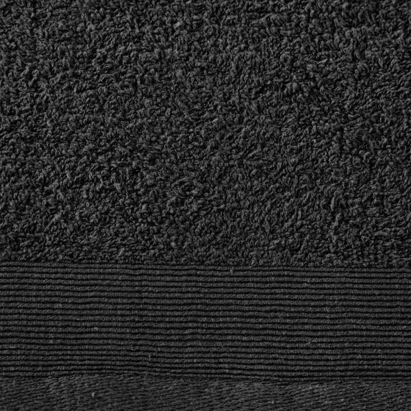 vidaXL badeh&aring;ndkl&aelig;der 2 stk. 450 gsm 100x150 cm bomuld sort