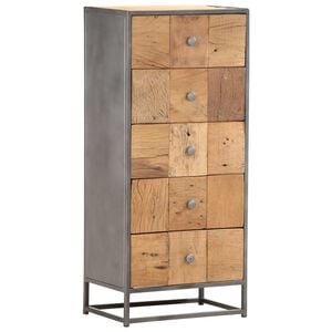vidaXL kommode 45x30x100 cm massivt genbrugstr&aelig;