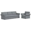 vidaXL Sofa S&aelig;t 2 stk. Lysegr&aring; Stof