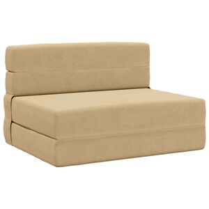 vidaXL Samlebar Sofa Seng Gr&oslash;n Gr&aring; 70 x 80 x 60 cm Stof