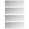 vidaXL Trappe Tread 4 stk. 75 x 25 cm S&oslash;lv Aluminium Rektangul&aelig;r