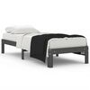 vidaXL sengeramme 75x190 cm Small Single massivt tr&aelig; gr&aring;