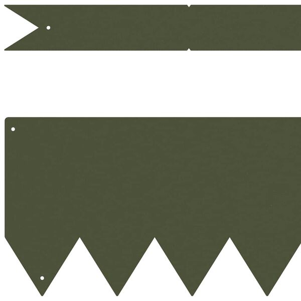 vidaXL Pl&aelig;nekant 20 pcs Oliven gr&oslash;n 100 x 0.05 x 20 cm Koldvalset St&aring;l