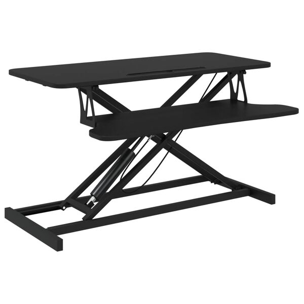 vidaXL justerbart skrivebord 90x40x(13-50) cm stål konstrueret træ