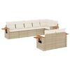 vidaXL sofas&aelig;t til haven 8 dele med hynder polyrattan beige