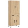 vidaXL h&oslash;jskab 69,5x34x180 cm konstrueret tr&aelig; sonoma-eg