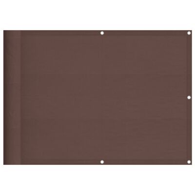 vidaXL altanafskærmning 75x800 cm 100 % polyester brun