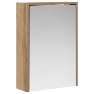 vidaXL Badev&aelig;relsesspejlskab med hylde Artisan eg 43 x 16 x 62.5 cm
