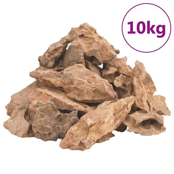 vidaXL lavasten 10 kg 1-10 cm brun