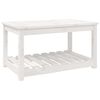 vidaXL havebord 82,5x50,5x45 cm massivt fyrretr&aelig; hvid
