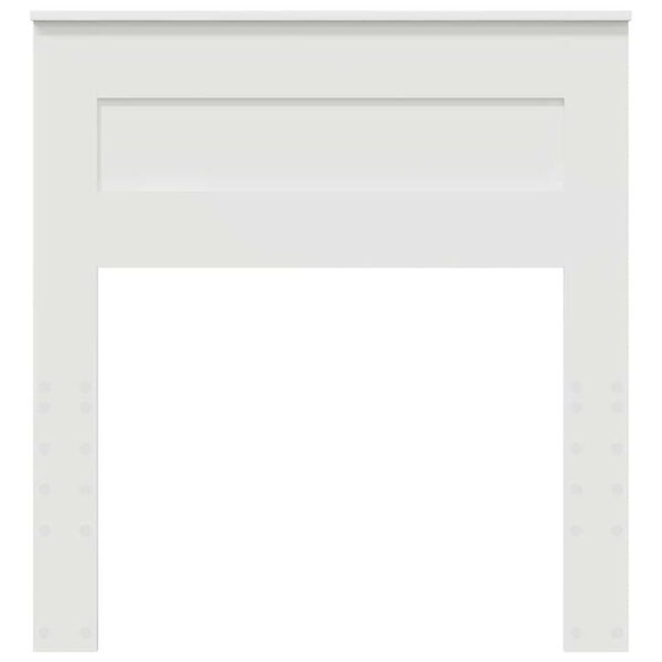 vidaXL Hovedg&aelig;rde med hovedg&aelig;rde Hvid 90 cm Konstrueret tr&aelig;