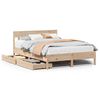 vidaXL sengeramme uden madras 120x190 cm massivt fyrretr&aelig;