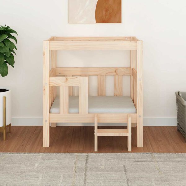 vidaXL hundeseng 65,5x50,5x70 cm massivt fyrretr&aelig;