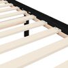 vidaXL sengeramme med sengegavl 200x200 cm massivt tr&aelig; sort