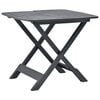 vidaXL foldbart havebord 79 x 72 x 70 cm plastik antracitgr&aring;