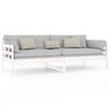 vidaXL daybed 90x200 cm massivt fyrretr&aelig; hvid