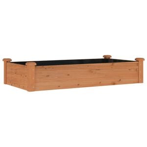 vidaXL h&oslash;jbed med foring 120x60x25 cm massivt fyrretr&aelig; brun