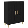 vidaXL Sideboard Sort eg 69,5 x 34 x 90 cm Konstrueret tr&aelig;