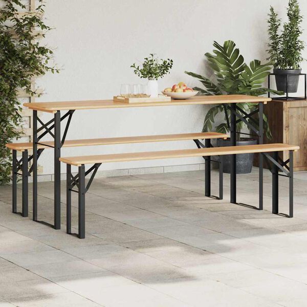 vidaXL &Oslash;l Bordben 2 pcs Sort 39 x 3 x 75 cm Pulverlakeret st&aring;l