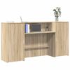 vidaXL receptionsskranke 200x50x103,5 cm konstrueret tr&aelig; sonoma-eg
