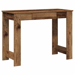 vidaXL skrivebord 100x45x75 cm konstrueret tr&aelig; antikt tr&aelig;