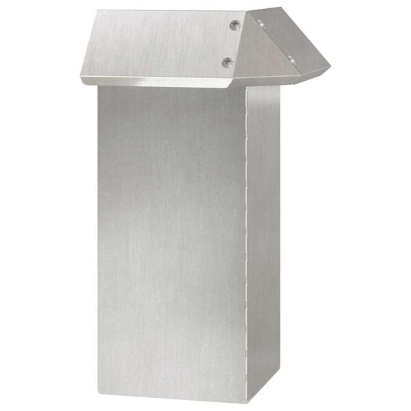 vidaXL Sneglehegn S&oslash;lv 13,5 x 13,5 x 25 cm Rustfrit st&aring;l