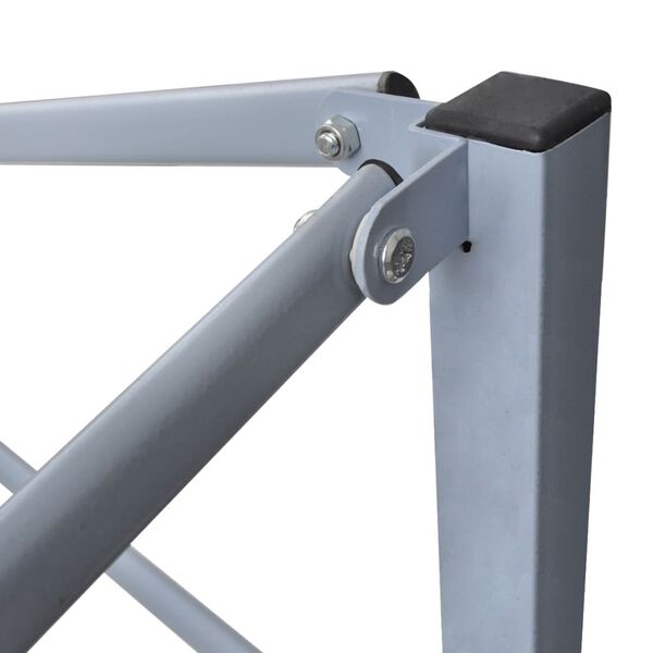 vidaXL foldbart telt med 2 vægge 291x291x315 cm cremefarvet