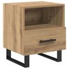 vidaXL Natskab Artisan Egetr&aelig; 40 x 35 x 47,5 cm Konstrueret tr&aelig;