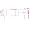 vidaXL sengegavl med kanter 183x23x78/88 cm fl&oslash;jl m&oslash;rkebl&aring;