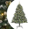 vidaXL Kunstigt juletr&aelig; med stativ Gr&oslash;n 210 cm PVC og plastik og st&aring;l