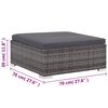 vidaXL loungesæt til haven 8 dele med hynder polyrattan grå