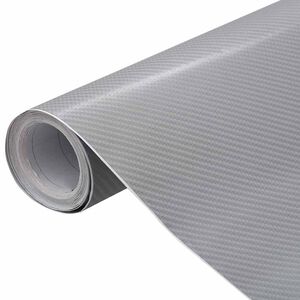 vidaXL bilfolier 2 stk. 100x150 cm + 50x150 cm 4D s&oslash;lvfarvet