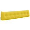 vidaXL Rygpude Lys Gul 200 x 24 x 50 cm Stof