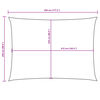 vidaXL solsejl 2,5x4,5 m rektangulær oxfordstof cremefarvet