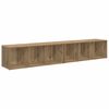 vidaXL TV-m&oslash;bels&aelig;t V&aelig;gmonteret 2 pcs Artisan Egetr&aelig; 37 x 35 x 107cm