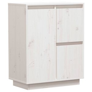 vidaXL sk&aelig;nk 60x34x75 cm massivt fyrretr&aelig; hvid