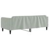 vidaXL daybed 90x200 cm velour lysegr&aring;