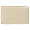 vidaXL Palle Pudes&aelig;t med pude 3 pcs Beige 120 x 60 x 12 cm Oxford stof
