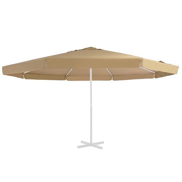 vidaXL udskiftningsdug til parasol 515 cm gr&aring;brun
